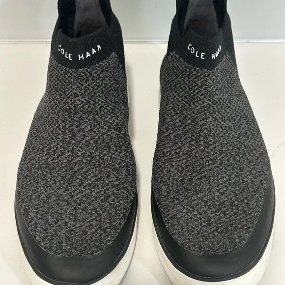 Cole Haan Womens Nantucket Knit Ankle Chelsea Boots Size 8.5 Black Comfort Fit - Picture 2 of 11